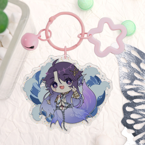 Rafayel [Love and Deepspace] • Glitter Acrylic Keychains