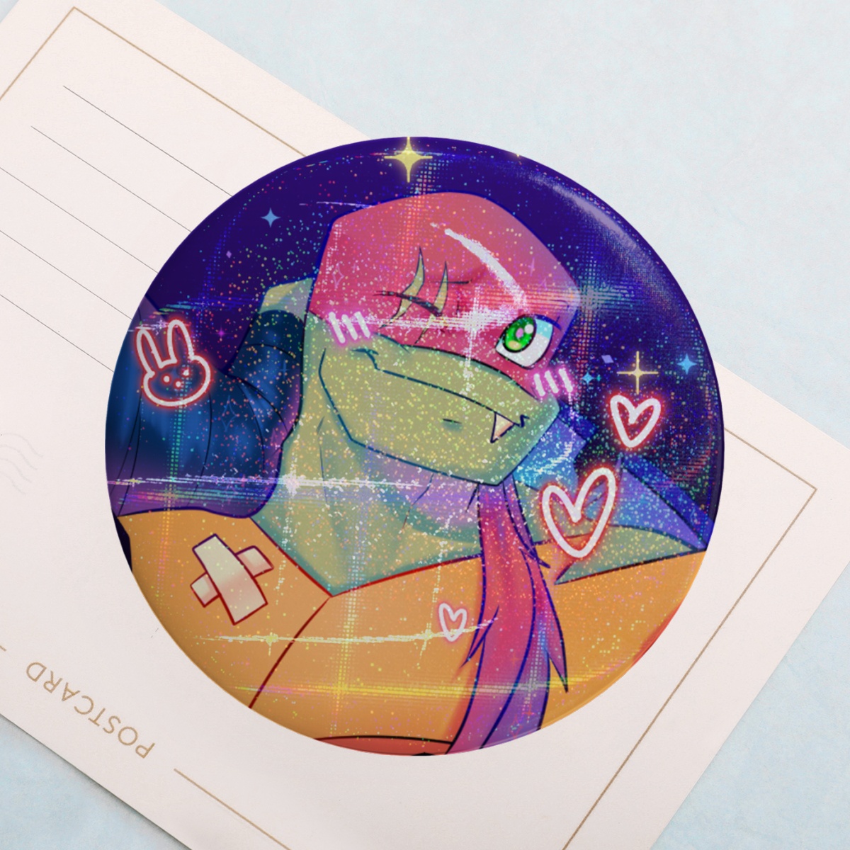 Rottmnt Raph // Holographic Button