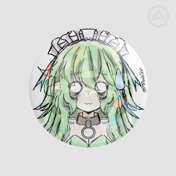 Leaf Black souls Round Badges (Button Pins)