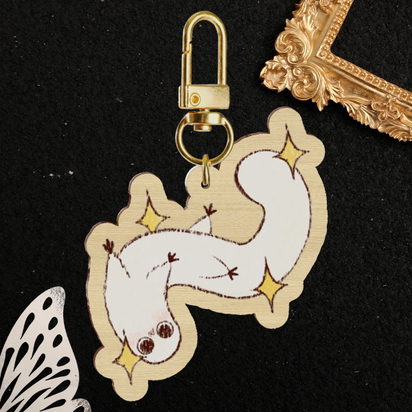Brush Buddy from Witch Hat Atelier || Wood Keychain