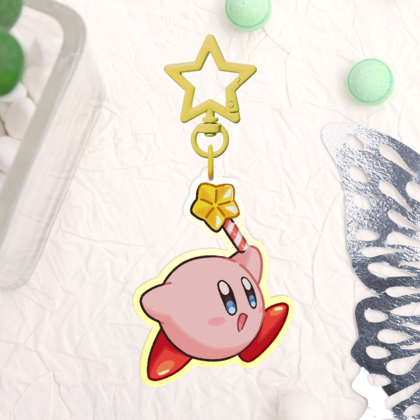 KIRBY STAR ROD keychain