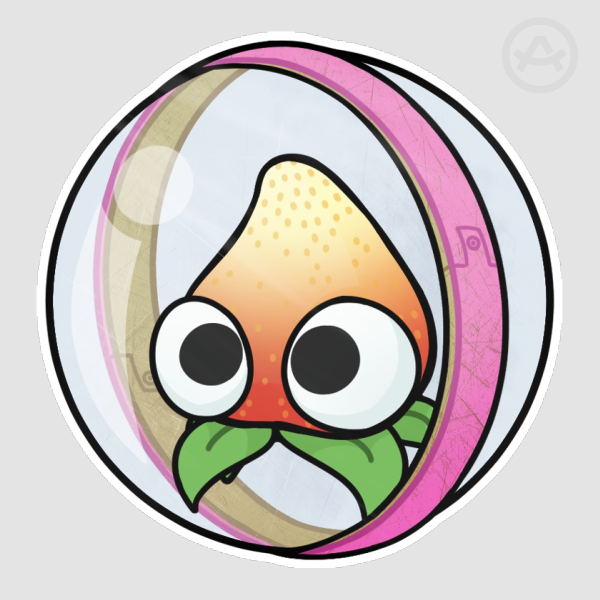 Strabby Buggy Ball Sticker