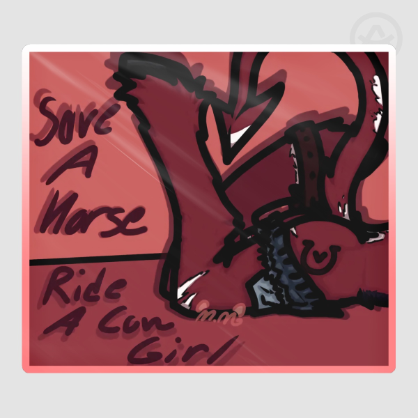 Ride-a-Cowgirl Millie sticker