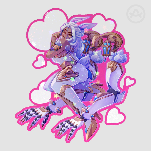 Business Bunny Domina Die Cut Sticker