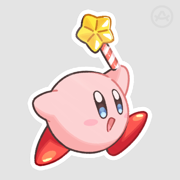 KIRBY STAR ROD sticker