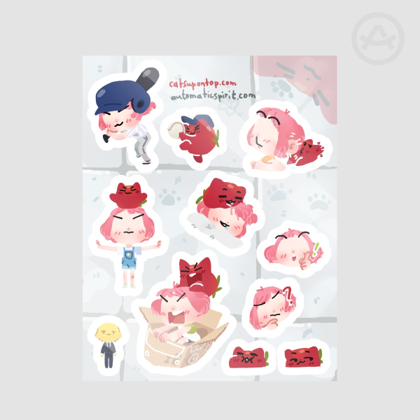 Catsup on Top Sticker sheet (Glossy)