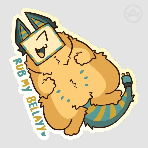 Rub My Bellay Sphinx Tenna Sticker