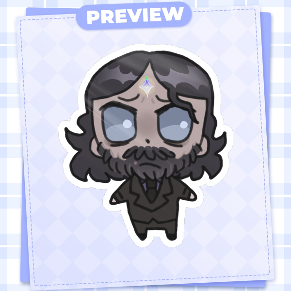 Alan Wake Champion of Light Foil Stamped Sticker