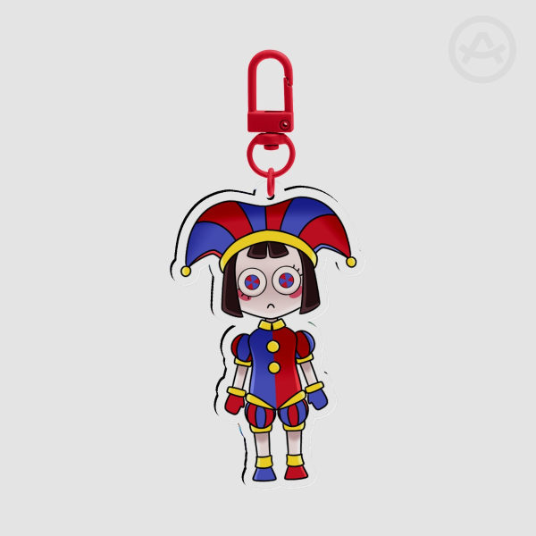 Pomni TADC Clear Acrylic Keychain