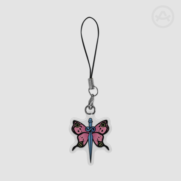 Epoxy Jolyne Butterfly 4cm Phone Charm