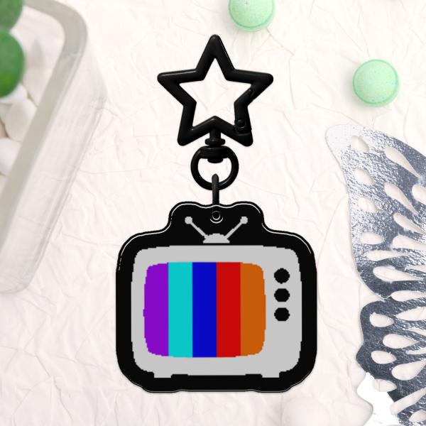 2K CCCC TV (Epoxy Clear Acrylic Keychains)