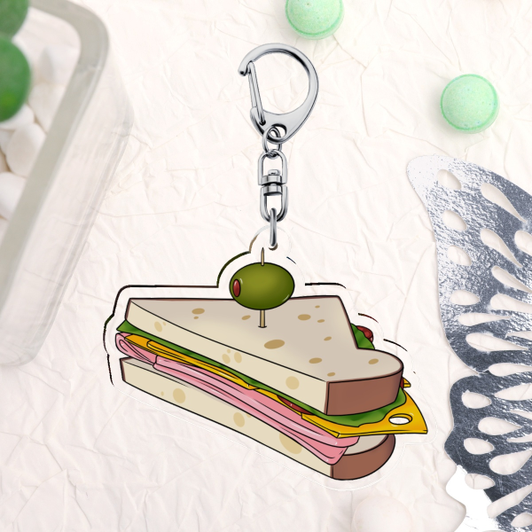 Sandvich TF2 Clear Acrylic Keychains