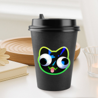 Derpcat || Gumstitch x Felix Was Here || Holo Sticker