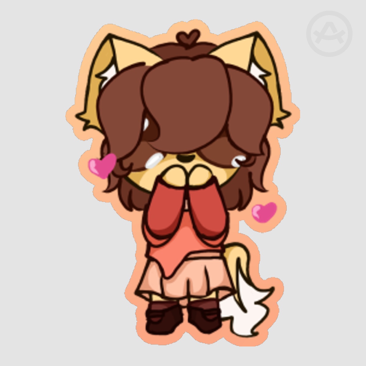 Silly Woof "Blush" Sticker