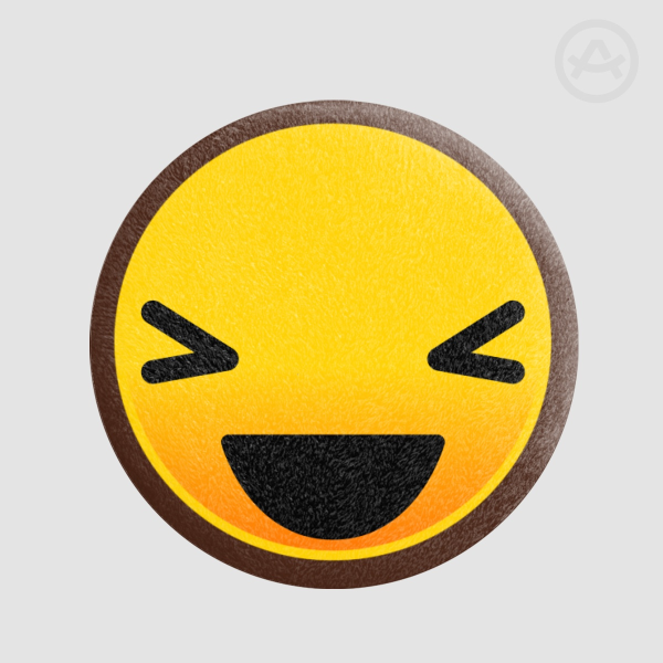 Laugh Plush Badge