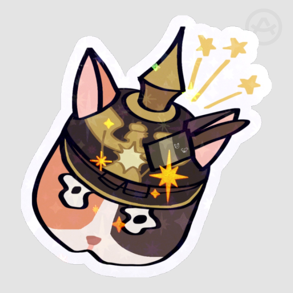 WW1 Calico Cat Sticker
