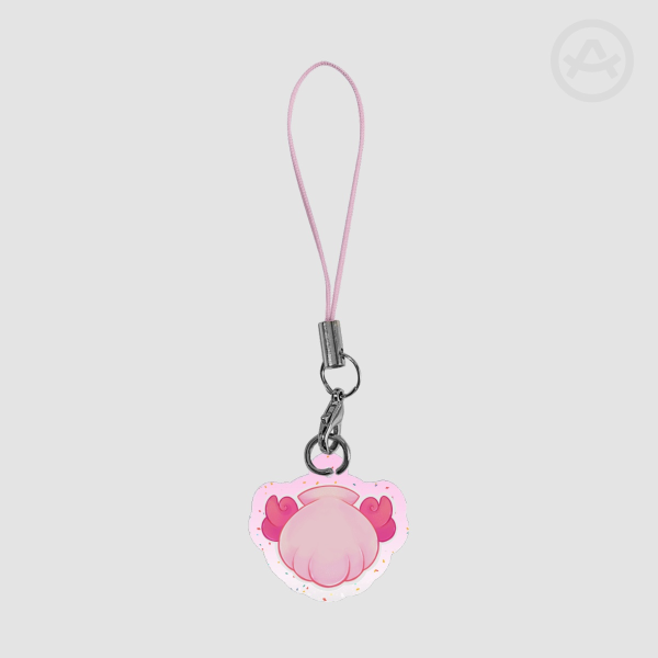 Glitter Acrylic phone charm