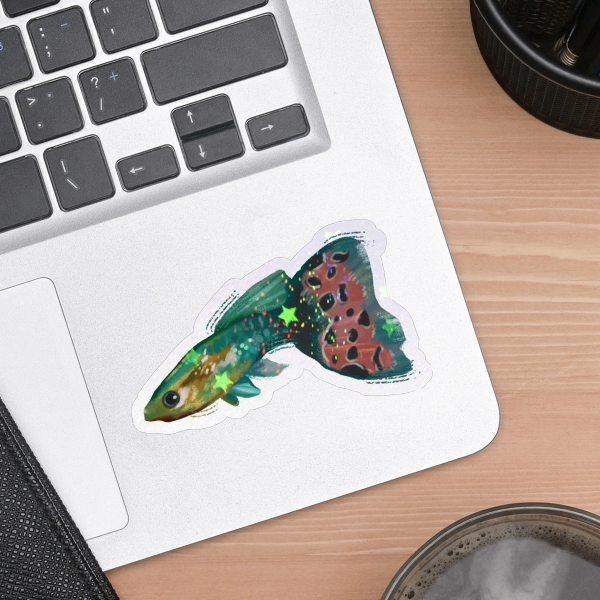 guppy fish sticker