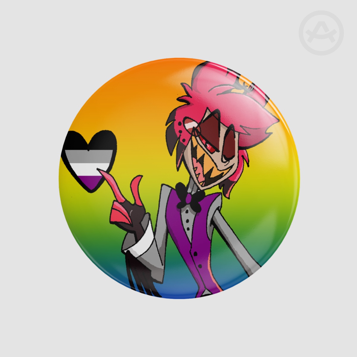 Hellaverse Pride Month Round Badges (Button Pins)
