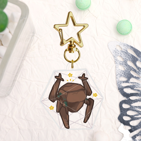 Rocky Amaze Clear Acrylic Keychain 4cm | Project Hail Mary