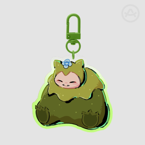 Mosslax Acrylic keychain || Pokemon pokopia