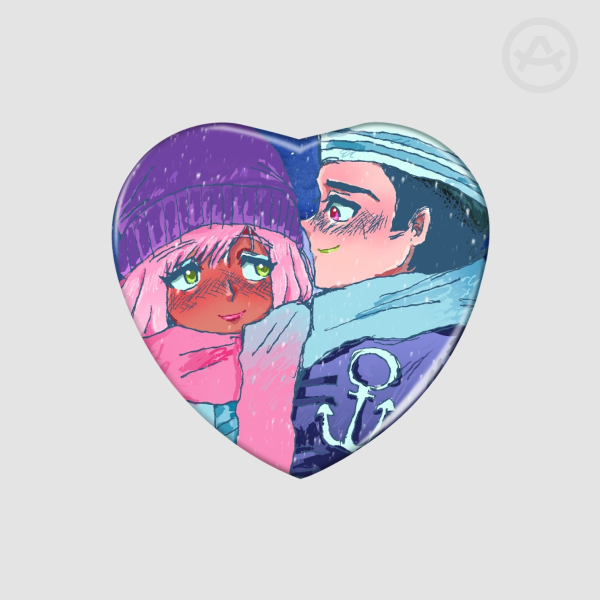 Yasugap Heart Shape Holographic Badges