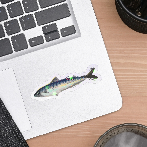 mackerel fish sticker