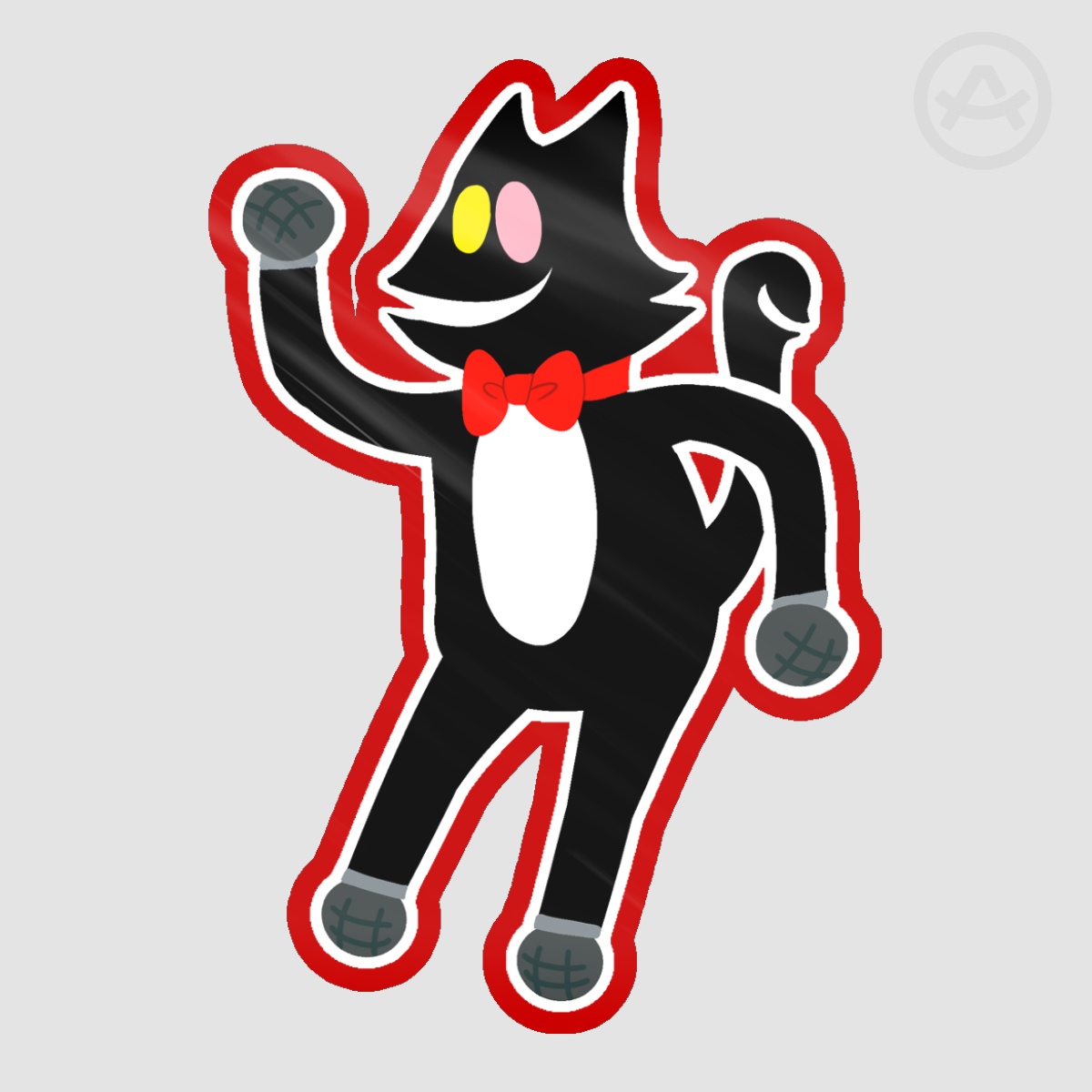 Cat Mike Sticker