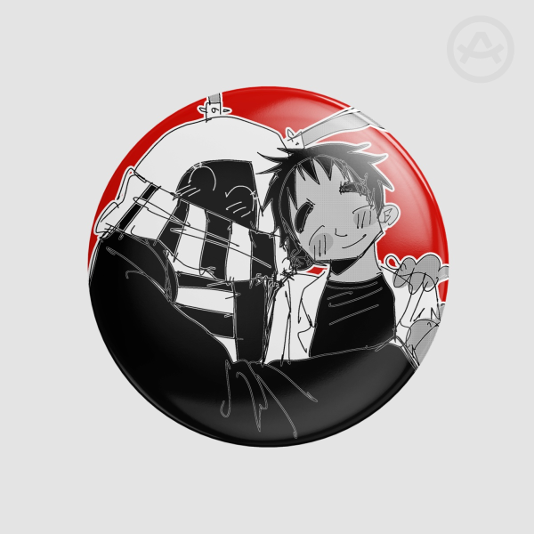 Haru and Haze Button Pins