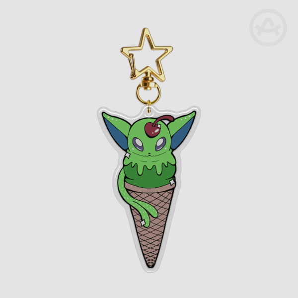 Shiny Espeon Eeeveecream Epoxy Keyring