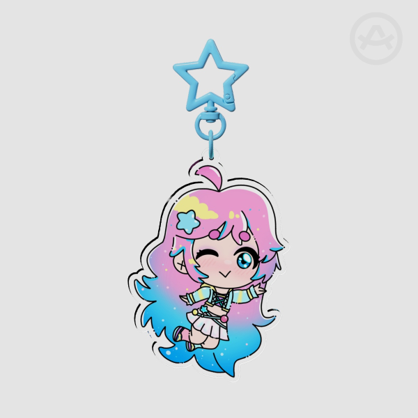 Lilly magical sisters luluttolilly acrylic keychain