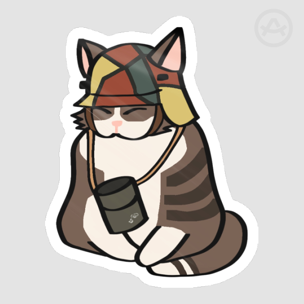 WW1 Big Cat Sticker
