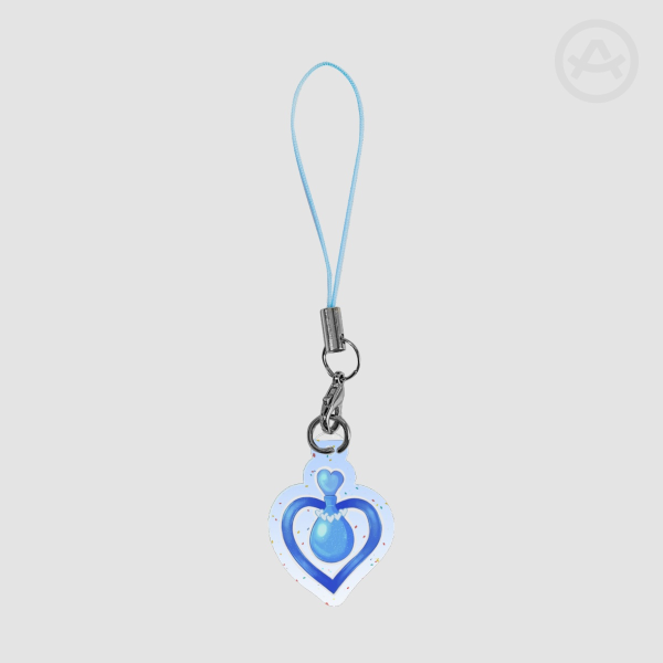 Glitter Acrylic  phone charm