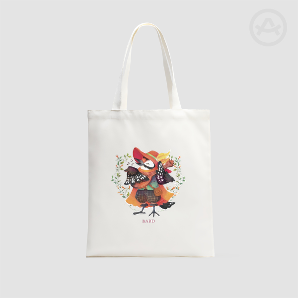 Vertical Part-print Canvas Tote Bags - 13.7″x15.7″(35x40cm)