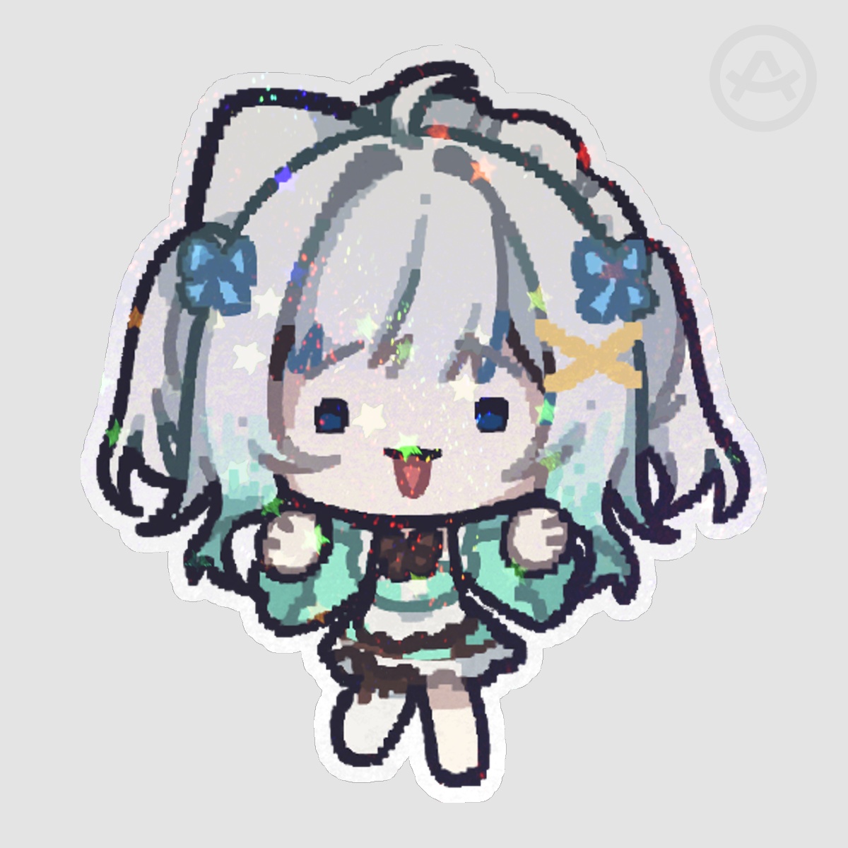 Mint Holo Sticker