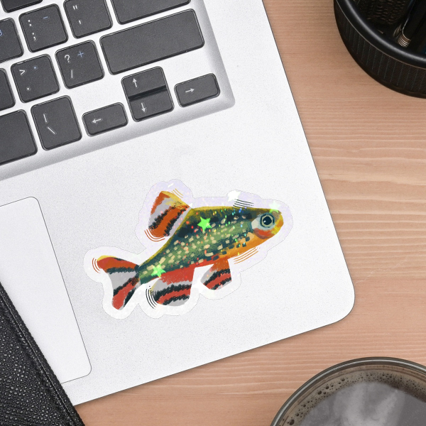 Celestial Pearl Danio fish sticker