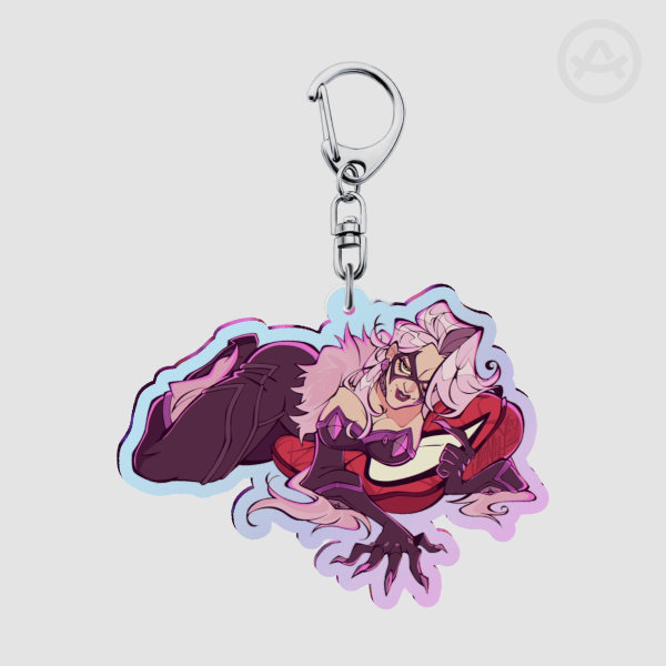 BlackCat Rainbow Keychain