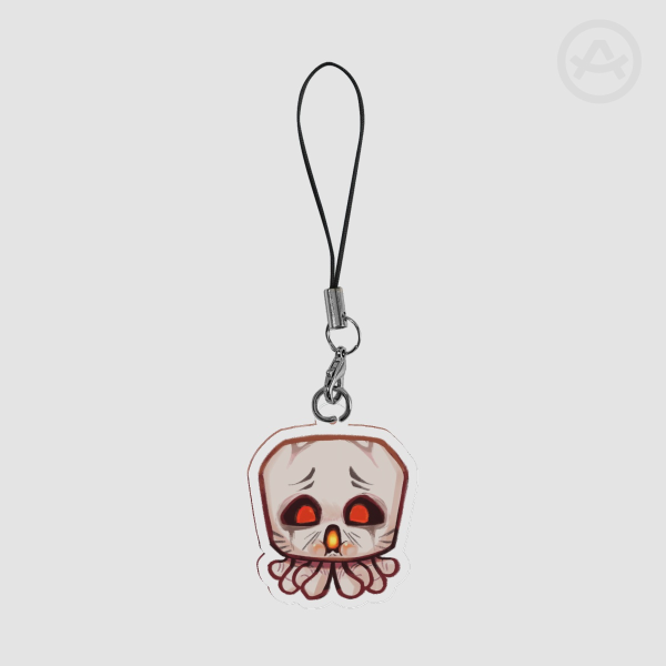 Minecraft Ghast Phone Charm Keychain