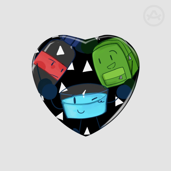 HFJONE Heart Pin Badge