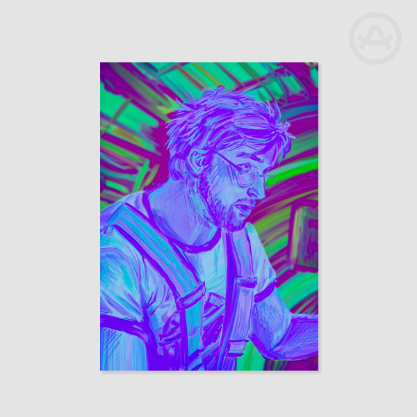 Ryland Grace with Pen A5 Poster/Print