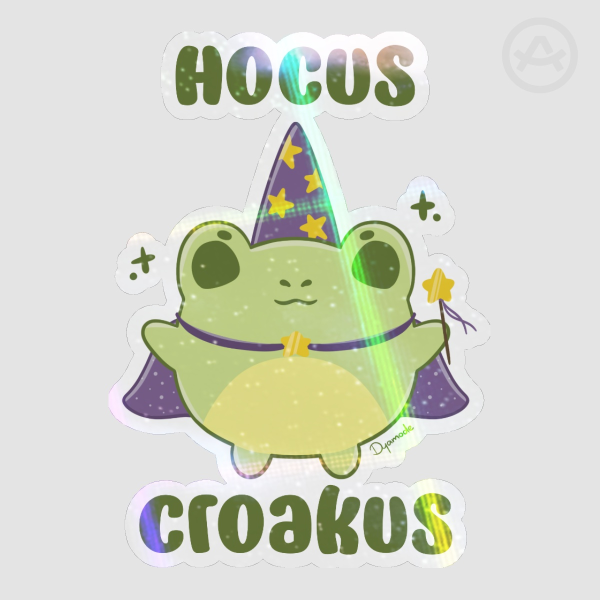 Wizard Frog Magical Sticker