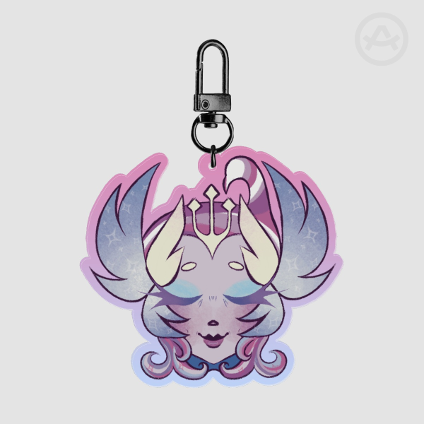 Sugar Swan Cookie Keychain Charm