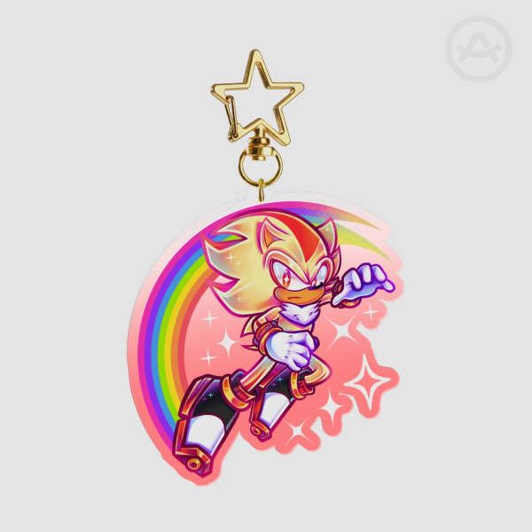 Shadow The Hedgehog Double Sided Keychain