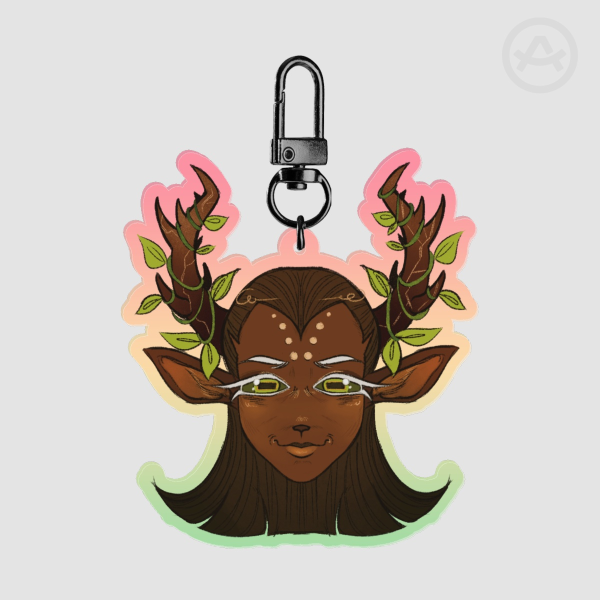 Millennial Tree Cookie Keychain Charm