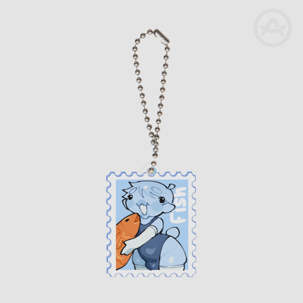 Wallance Fish! Stamp Keychain