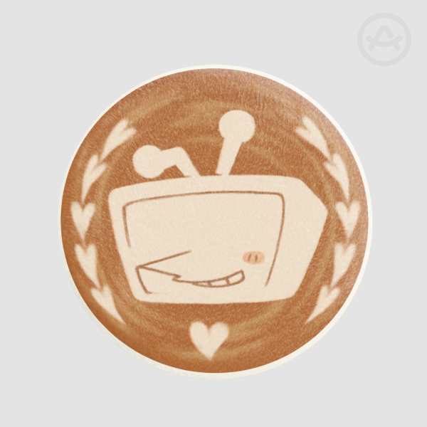 Latte Tenna ❀ Plush Badge