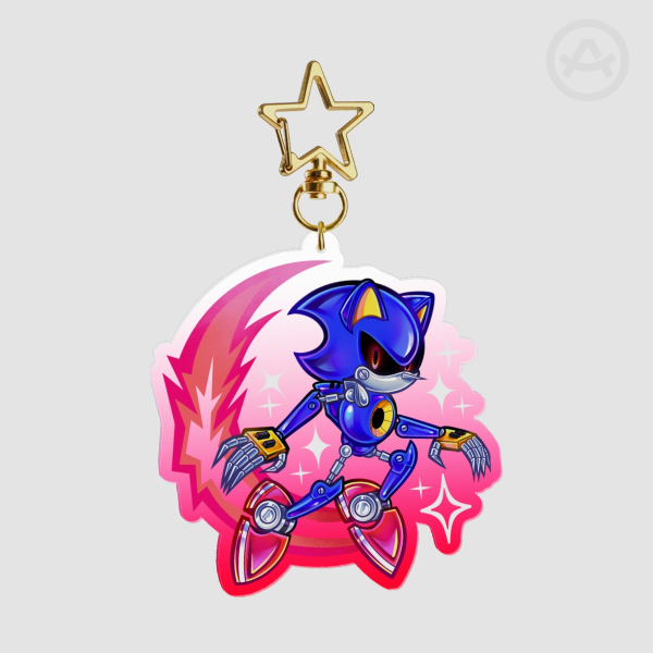 Metal Sonic Acrylic Keychain