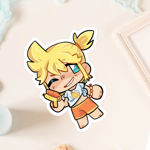 Len Beach Vocaloid Sticker