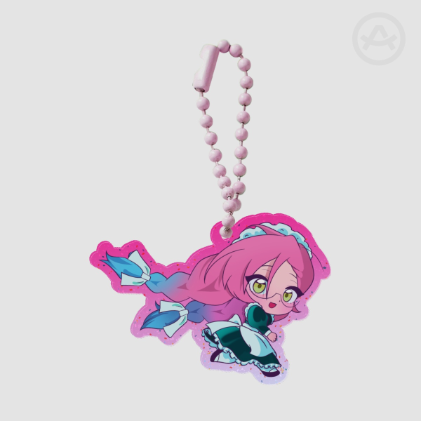 Maid Mizi Colored Edge Acrylic Keychain