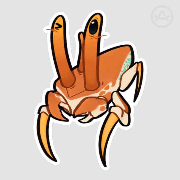 Clowncrab Sticker